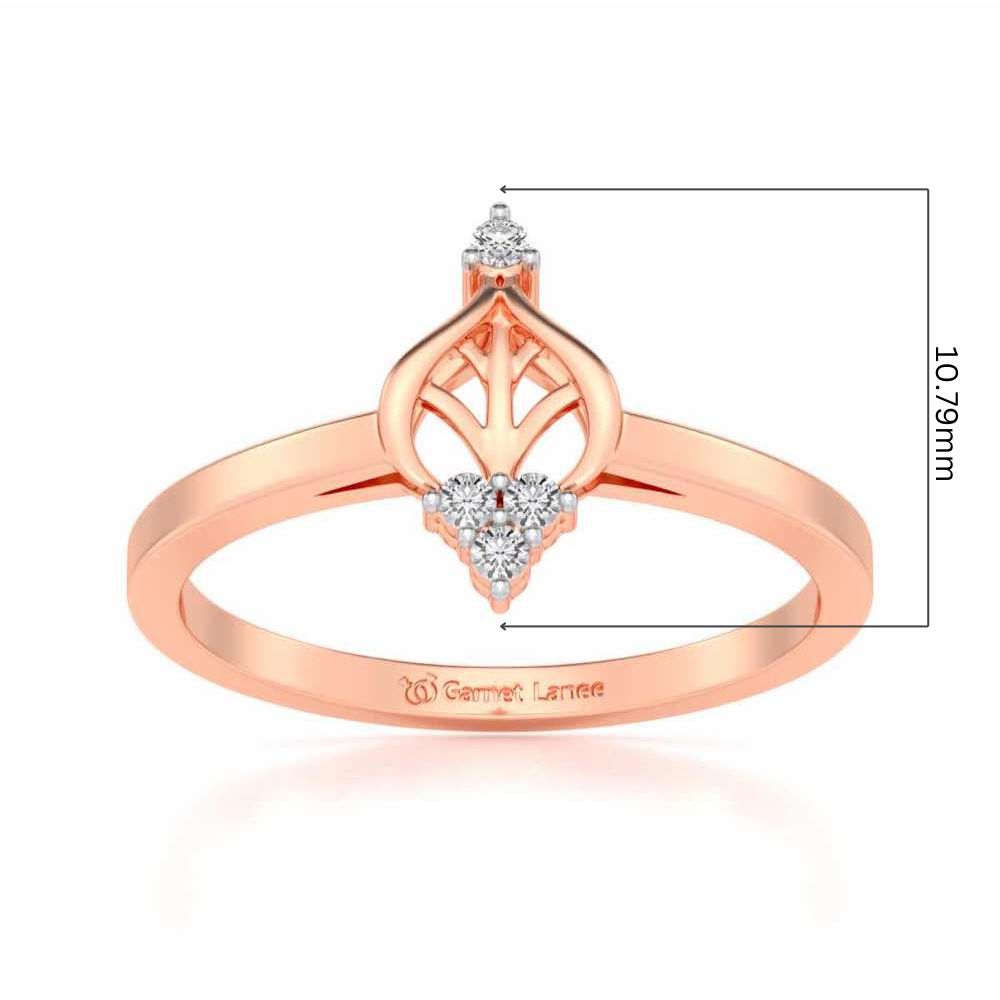 Mini Crown Silver Ring - Rose Gold - Image 5