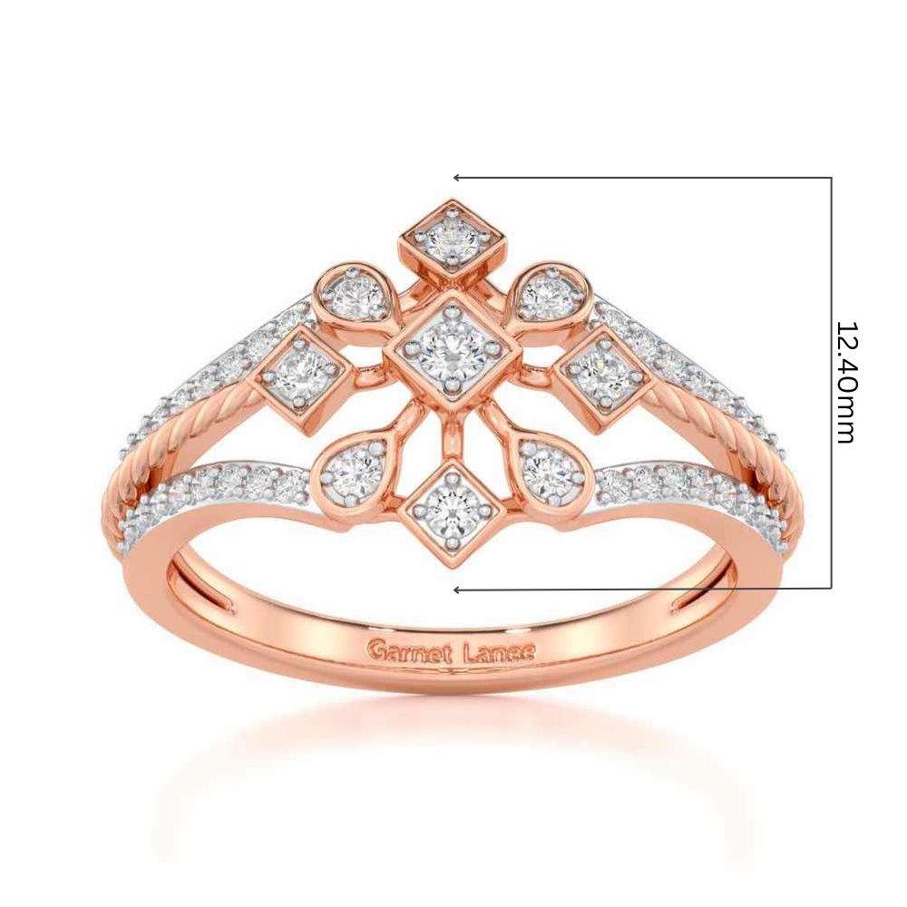 Blessed Shine Silver Ring - Rose Gold - Image 5