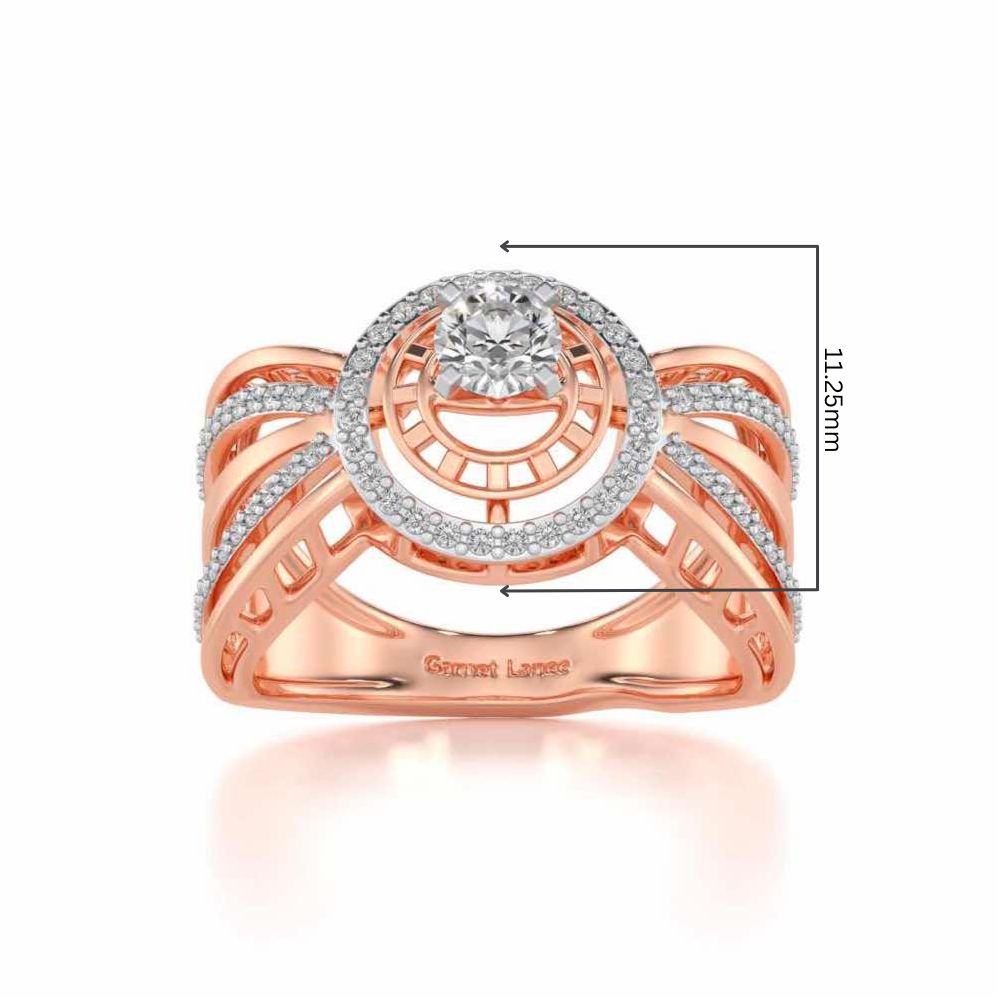 Kalyani Solitaire Ring - Rose Gold - Image 5