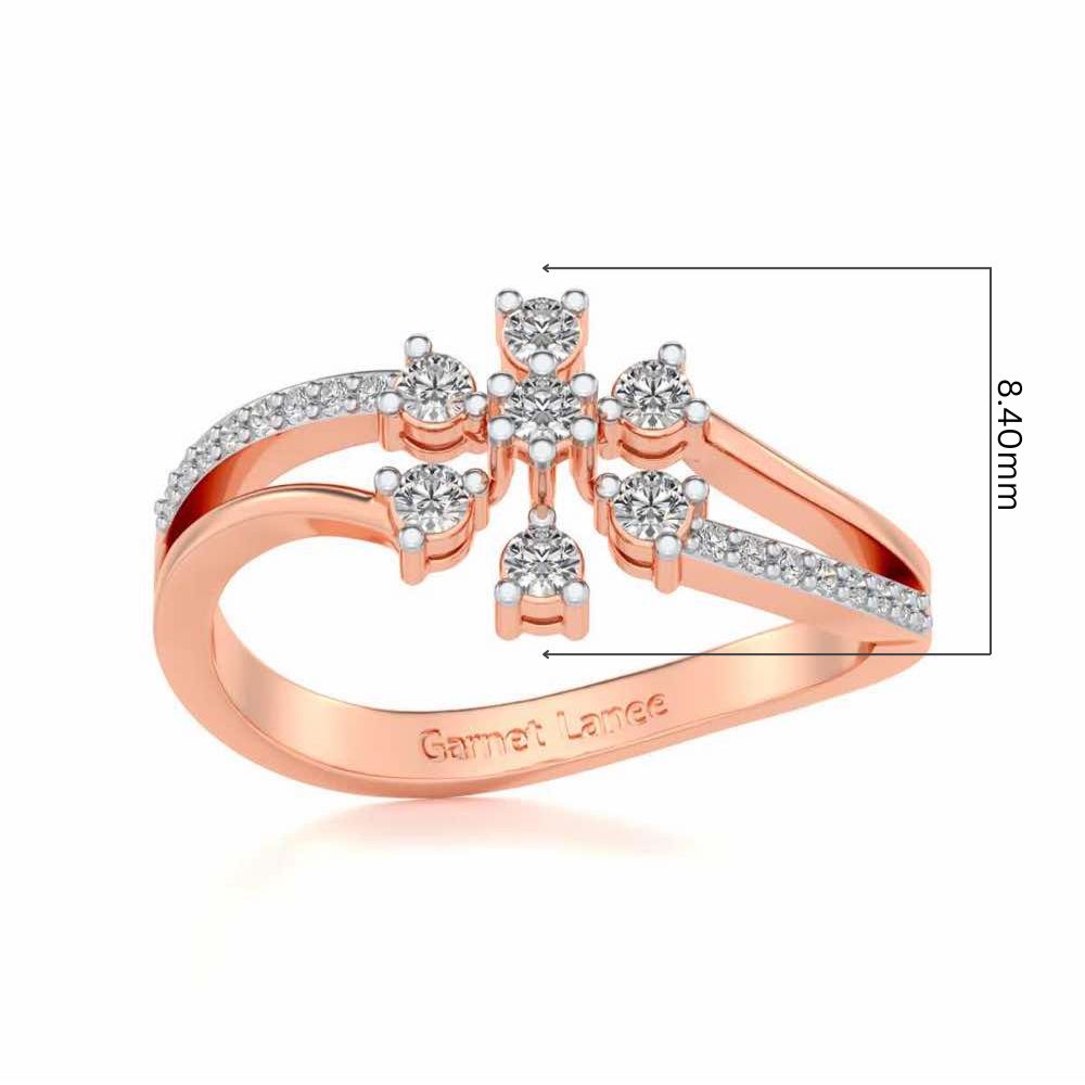 Spin the Shine Silver Ring - Rose Gold - Image 5