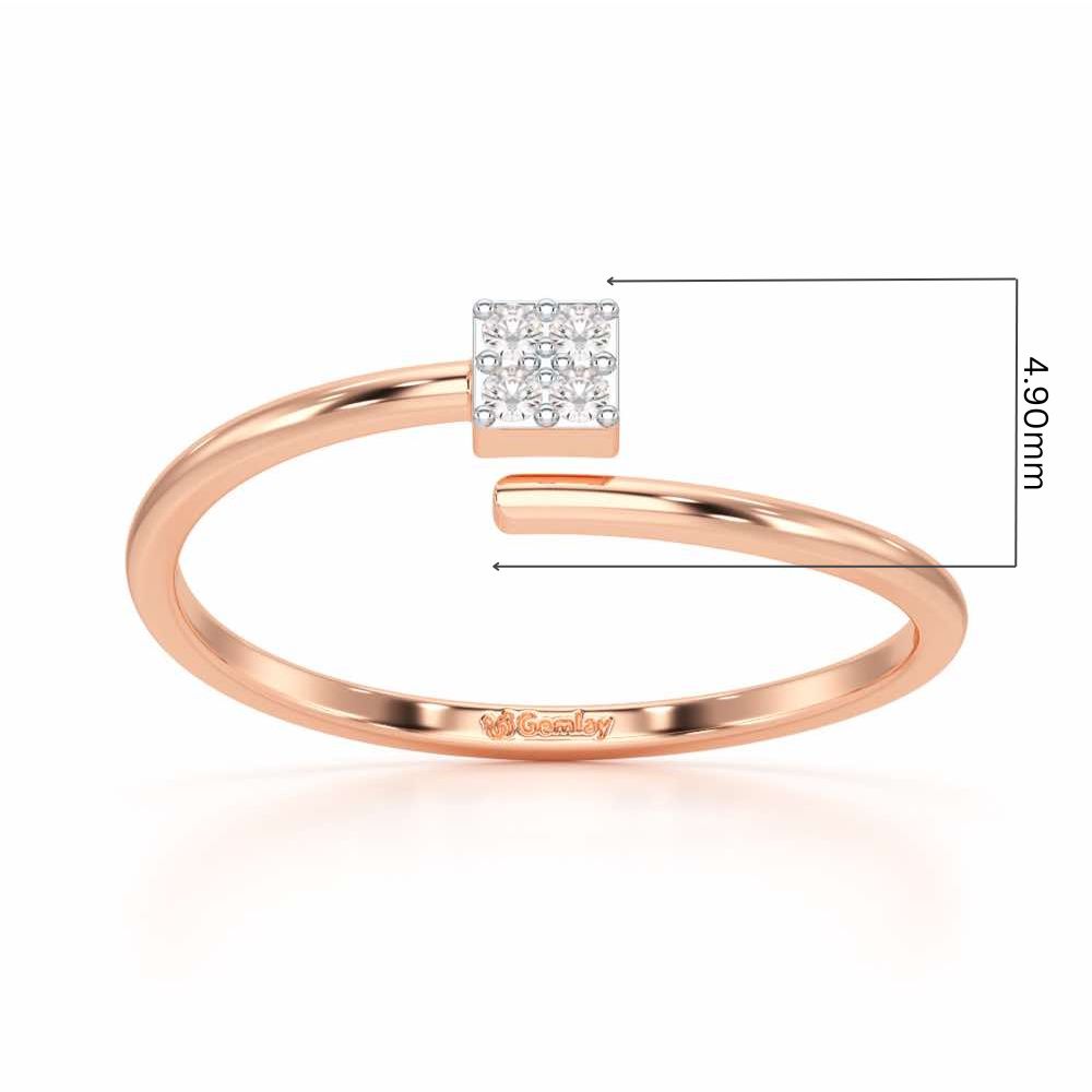 Luminance Silver Ring - Rose Gold - Image 5