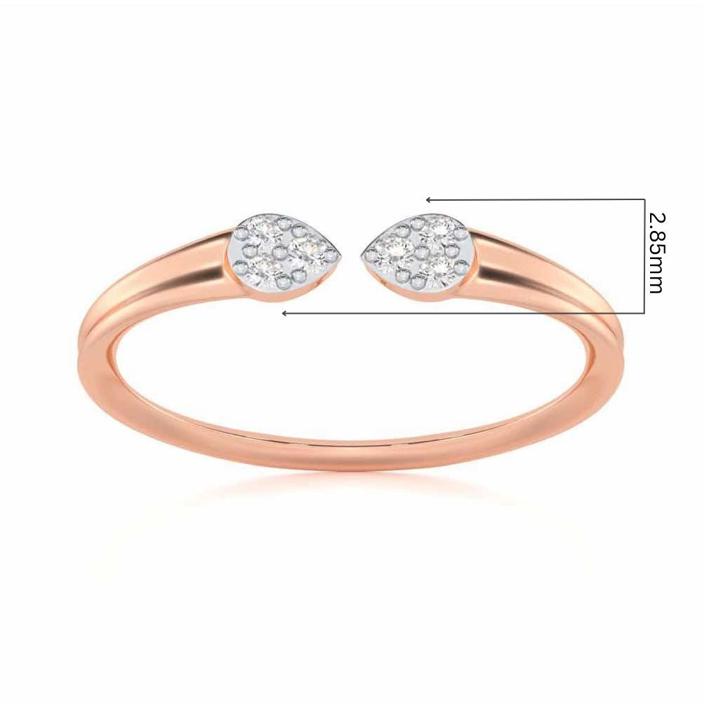 Dapper Glow Silver Ring - Rose Gold - Image 5