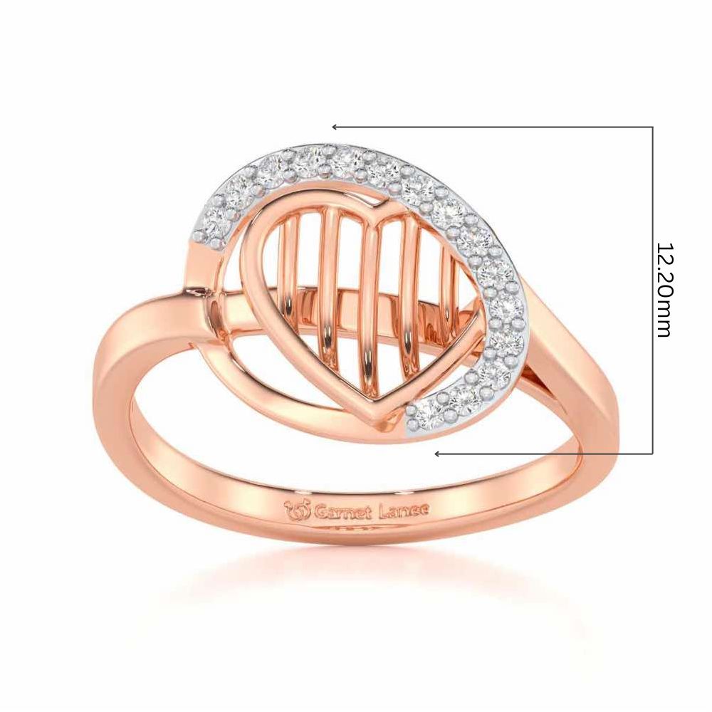 Oval Glow Silver Ring - Rose Gold - Image 5