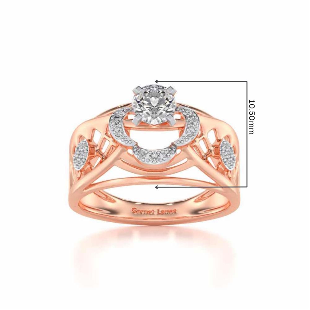 Lalita Solitaire Ring - Rose Gold - Image 5