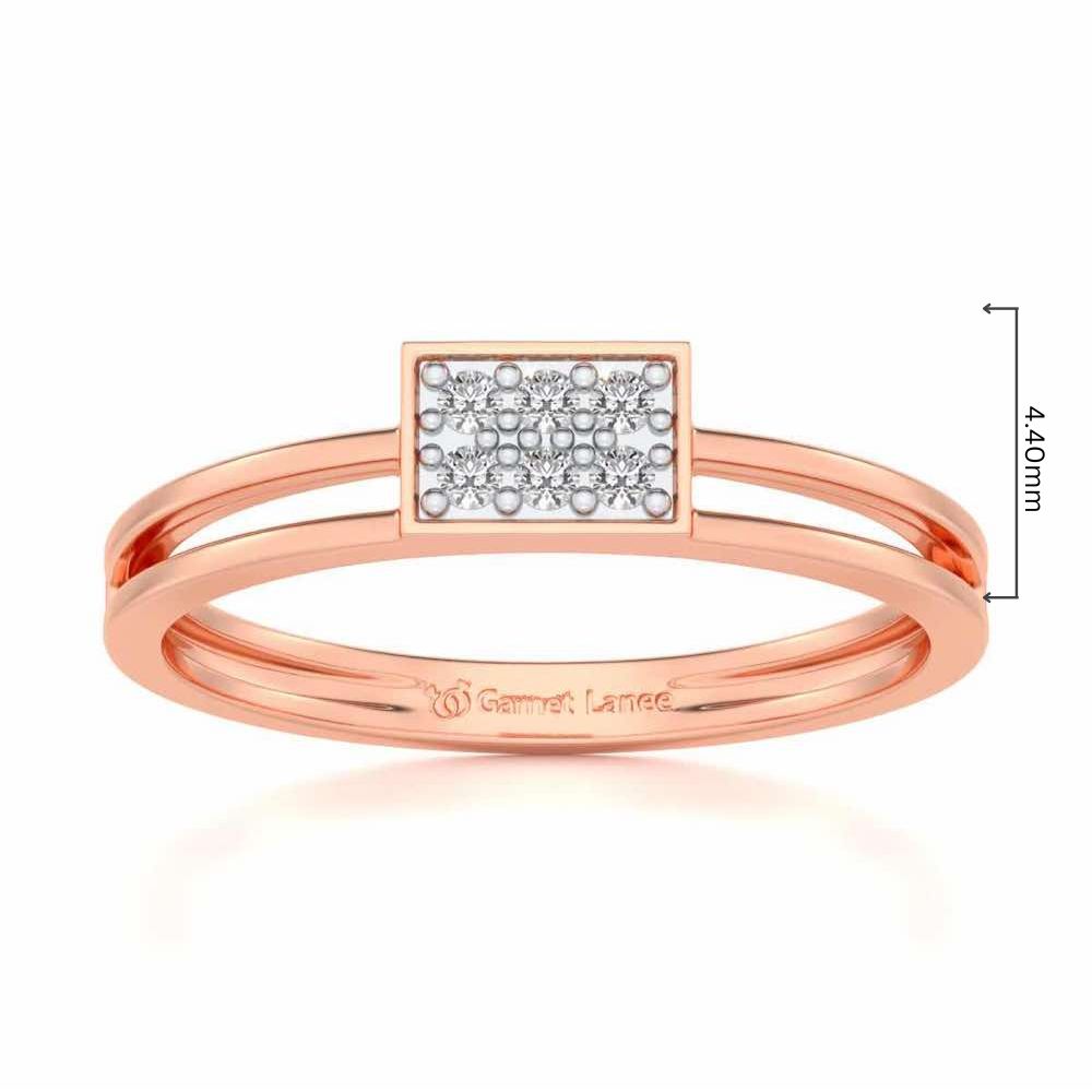 Conclave Silver Band Ring - Rose Gold - Image 5