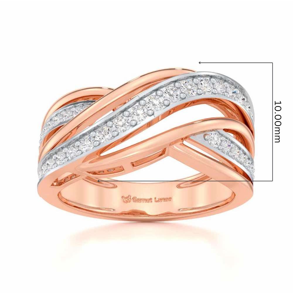 Suave Spell Silver Ring - Rose Gold - Image 5