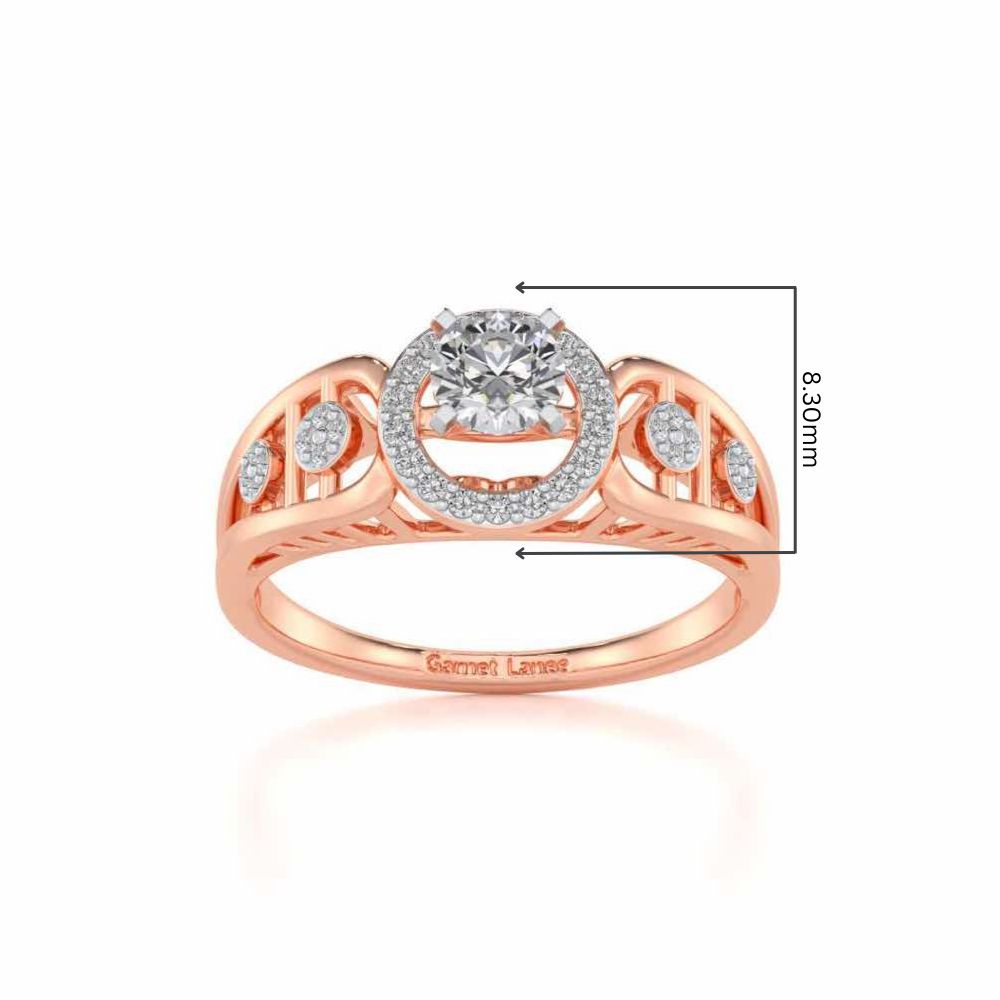 Kritsh Solitaire Ring - Rose Gold - Image 5