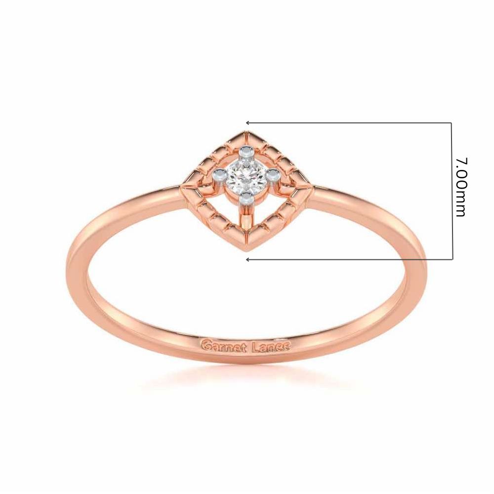Luminous Luster Silver Ring - Rose Gold - Image 5
