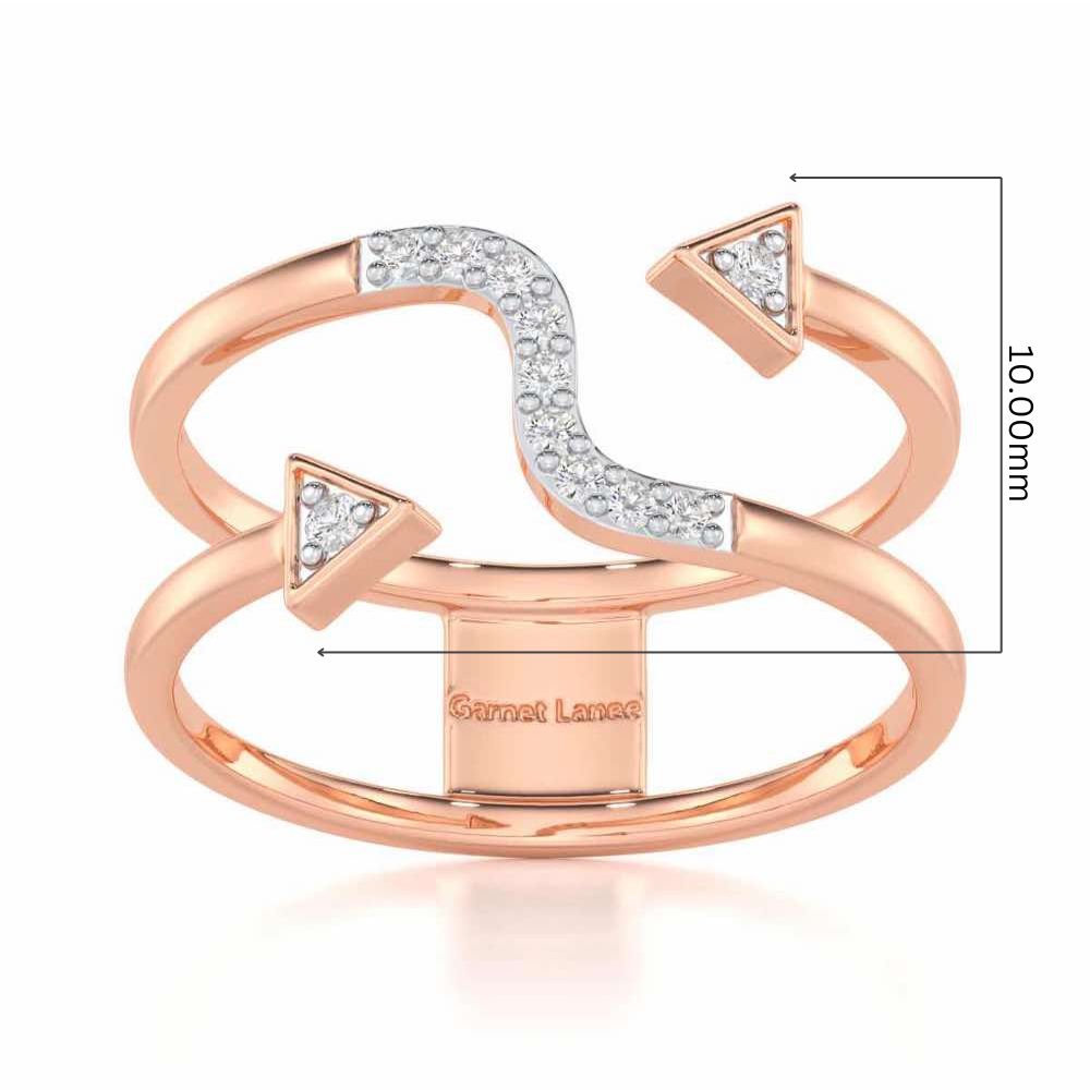 Virtuous Charm Silver Ring - Rose Gold - Image 5