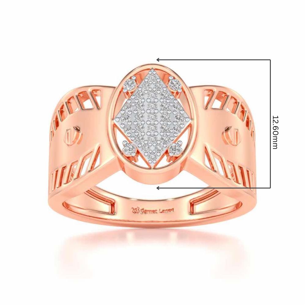Valorous Silver Ring For Men - Rose Gold - Image 5