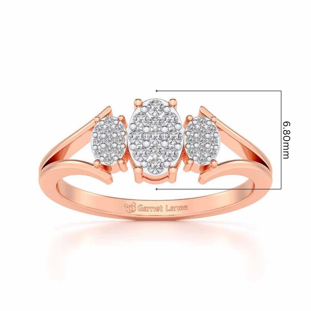 Chasmum Silver Ring - Rose Gold - Image 5