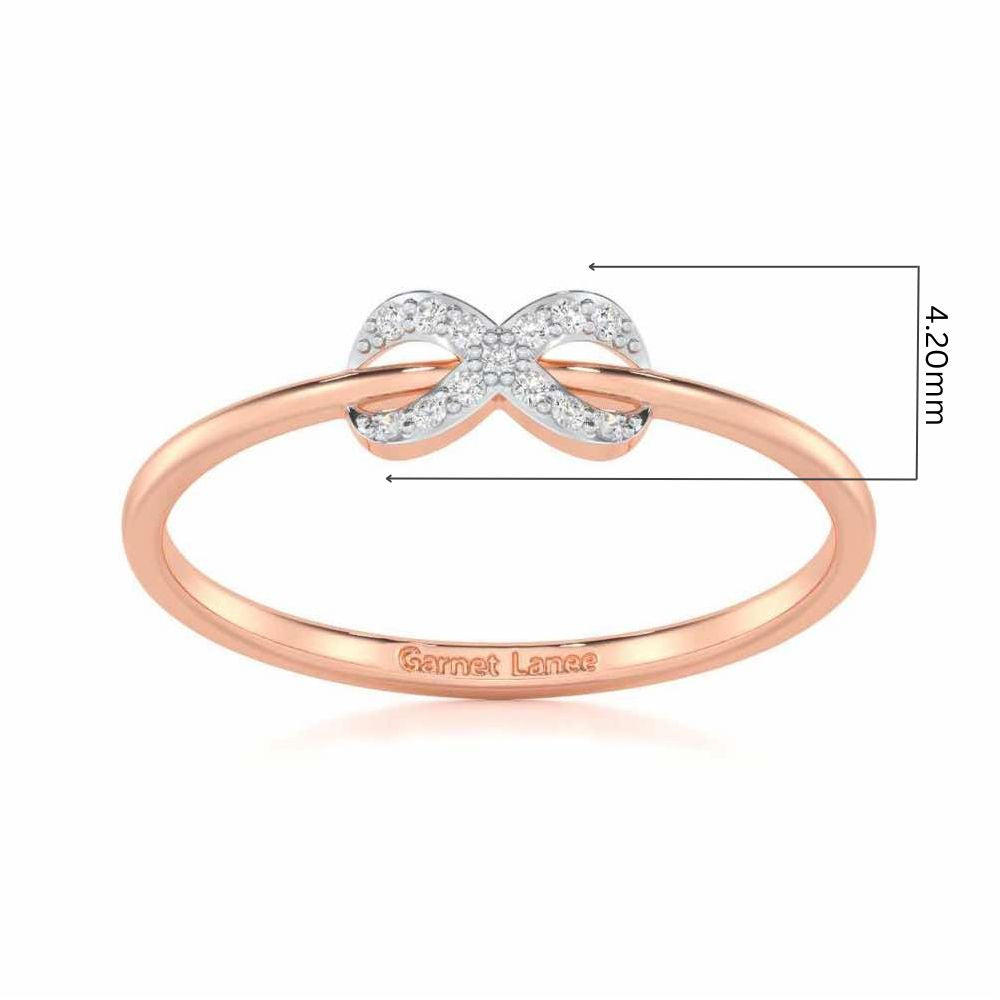 Seraphic Lumen Silver Ring - Rose Gold - Image 5