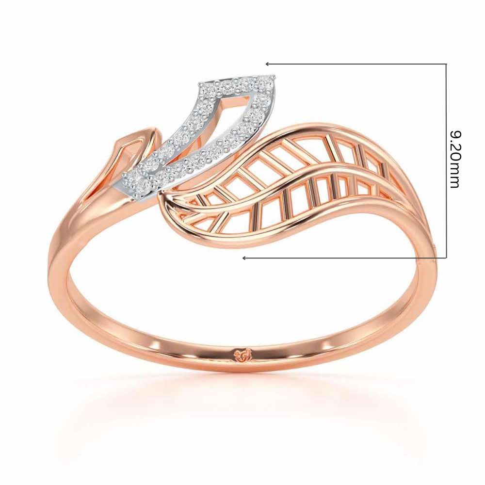 Blushing Beauty Silver Ring - Rose Gold - Image 5