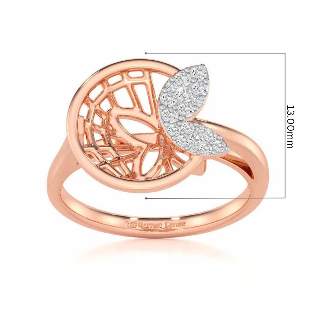 Flight Charm Silver Ring - Rose Gold - Image 5