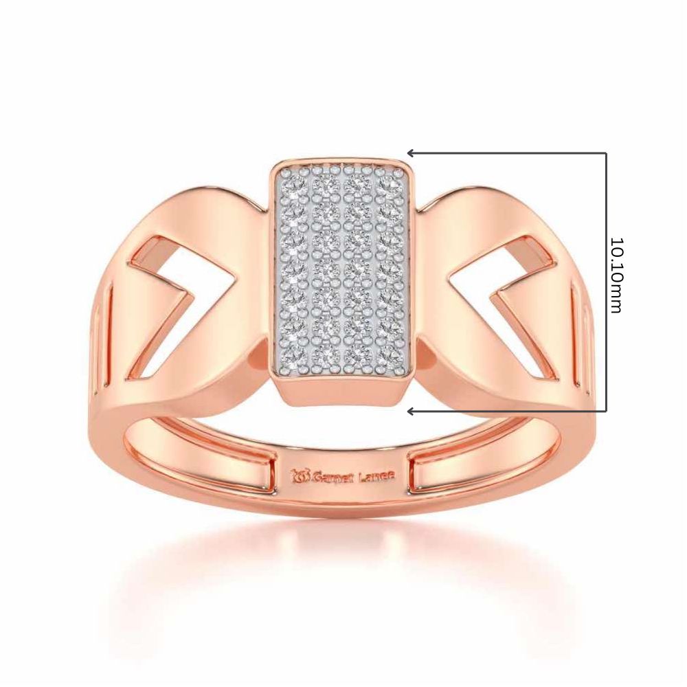 Euphoric Silver Ring For Men - Rose Gold - Image 5