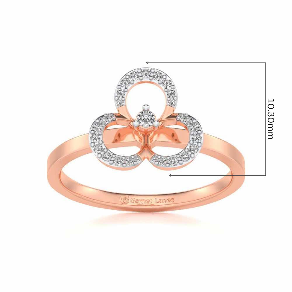 Gaurangi Silver Ring - Rose Gold - Image 5