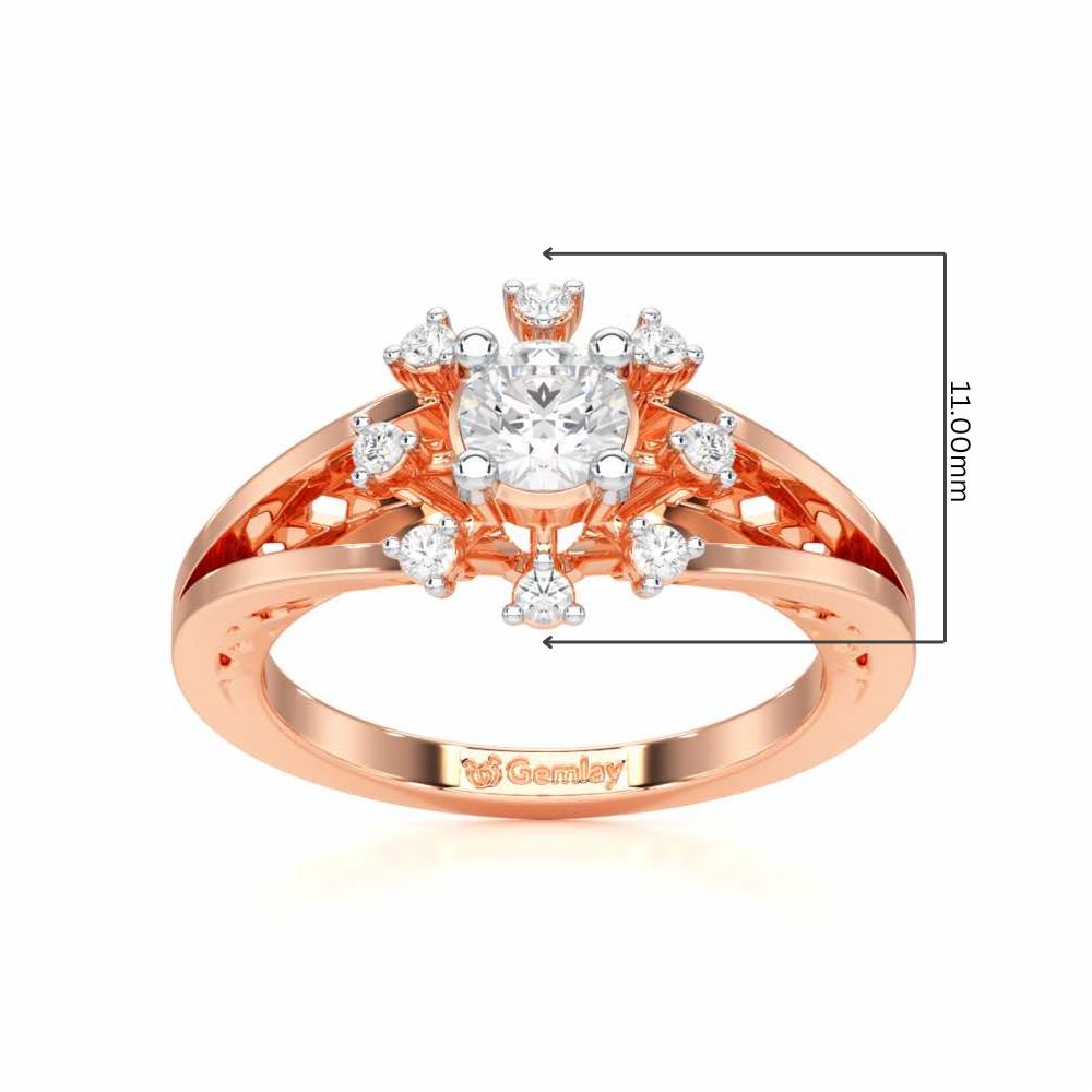 Sublime Sparkle Solitaire Ring - Rose Gold - Image 5