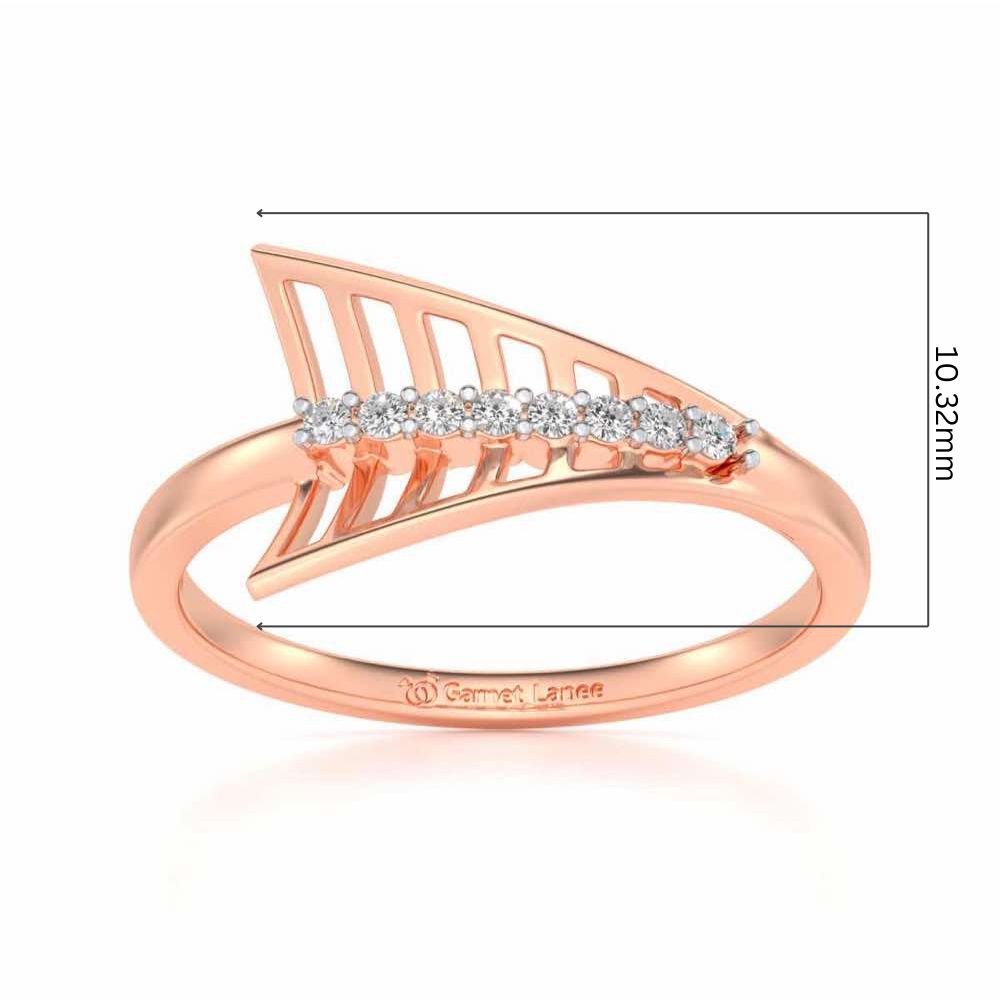 Airplane Silver Ring - Rose Gold - Image 5