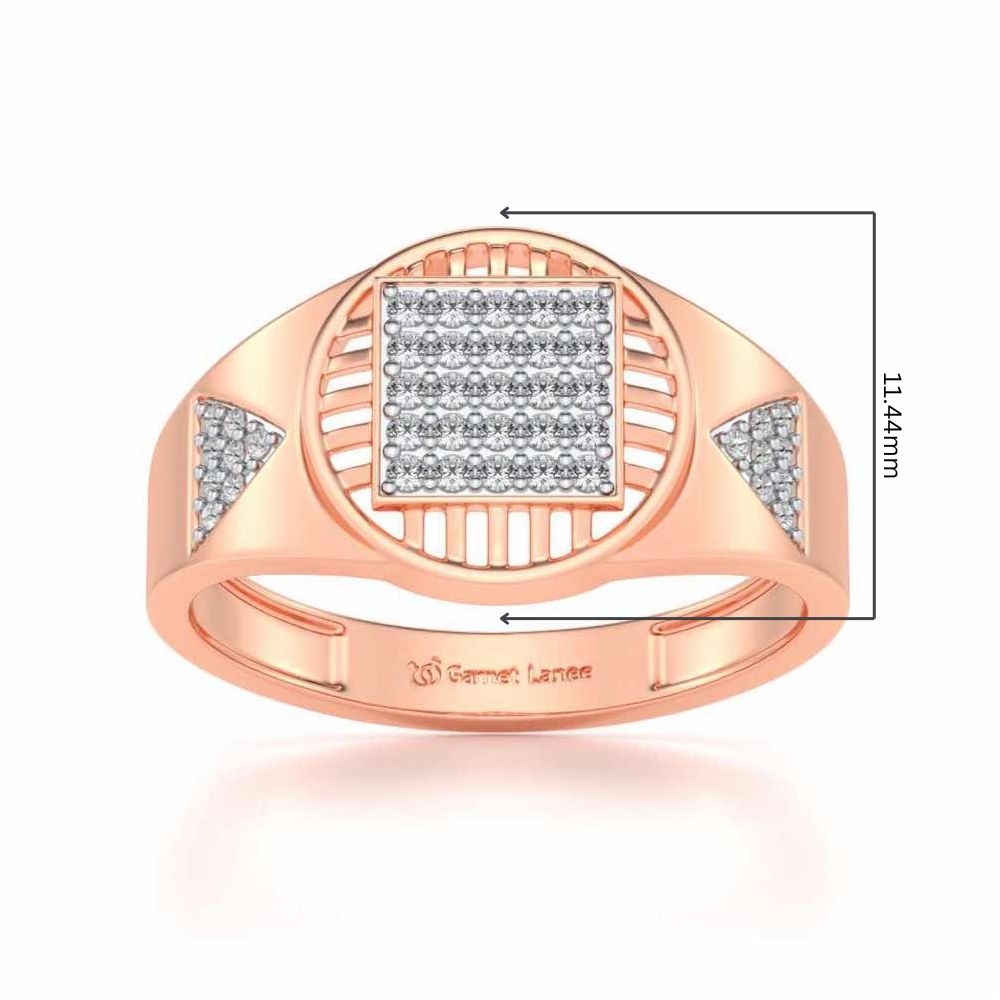 Holy Eye Silver Ring For Men - Rose Gold - Image 5