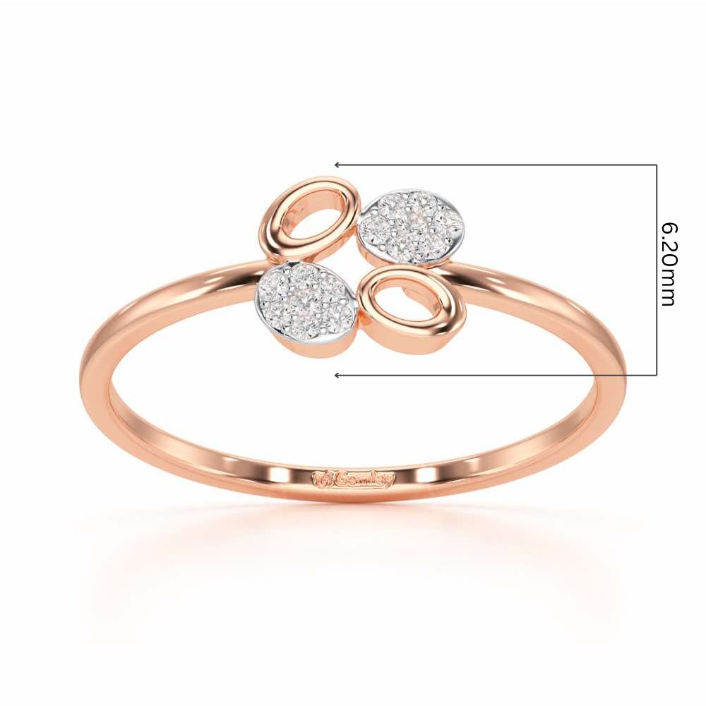 Hole Wholesome Silver Ring - Rose Gold - Image 5