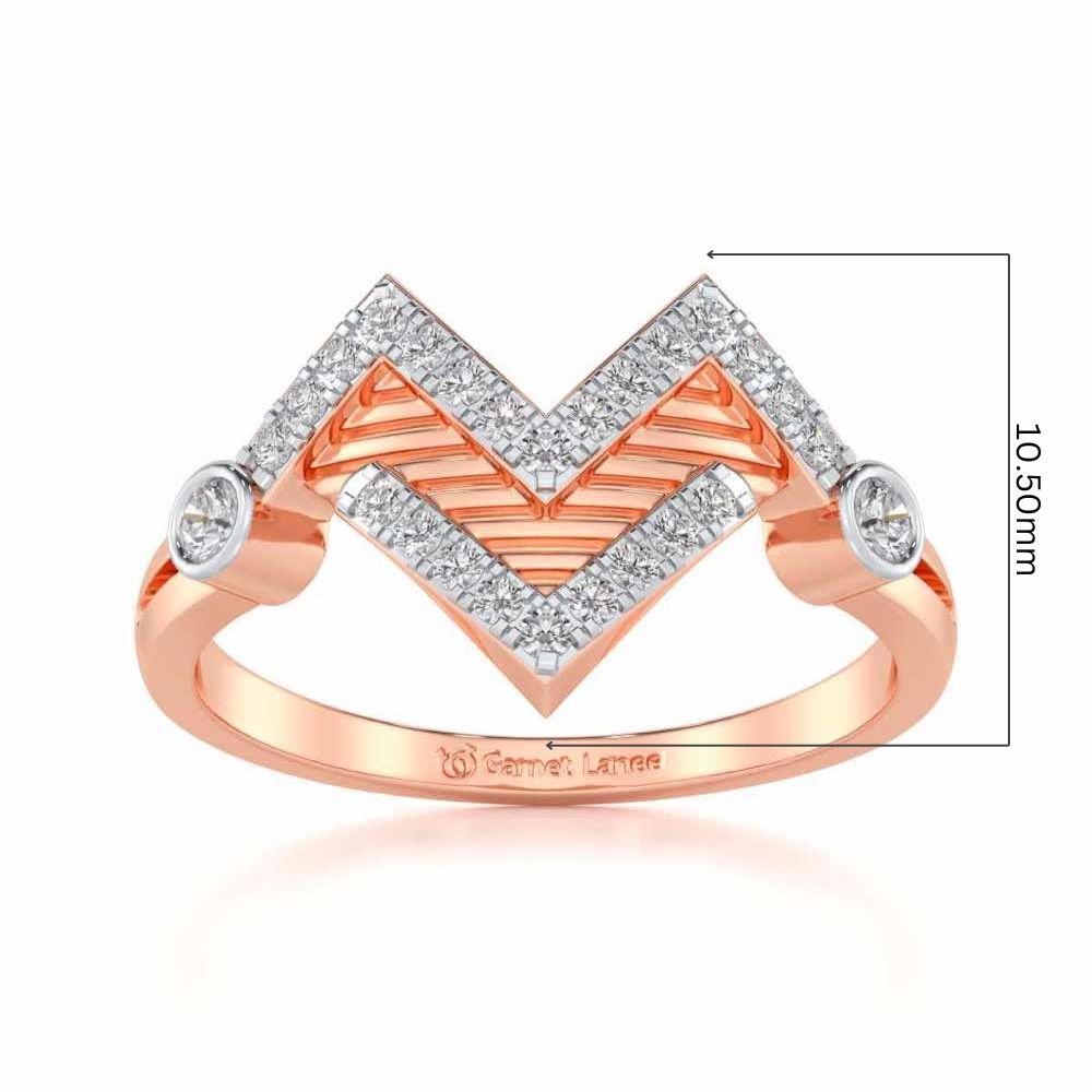 Metaverse Silver Ring - Rose Gold - Image 5