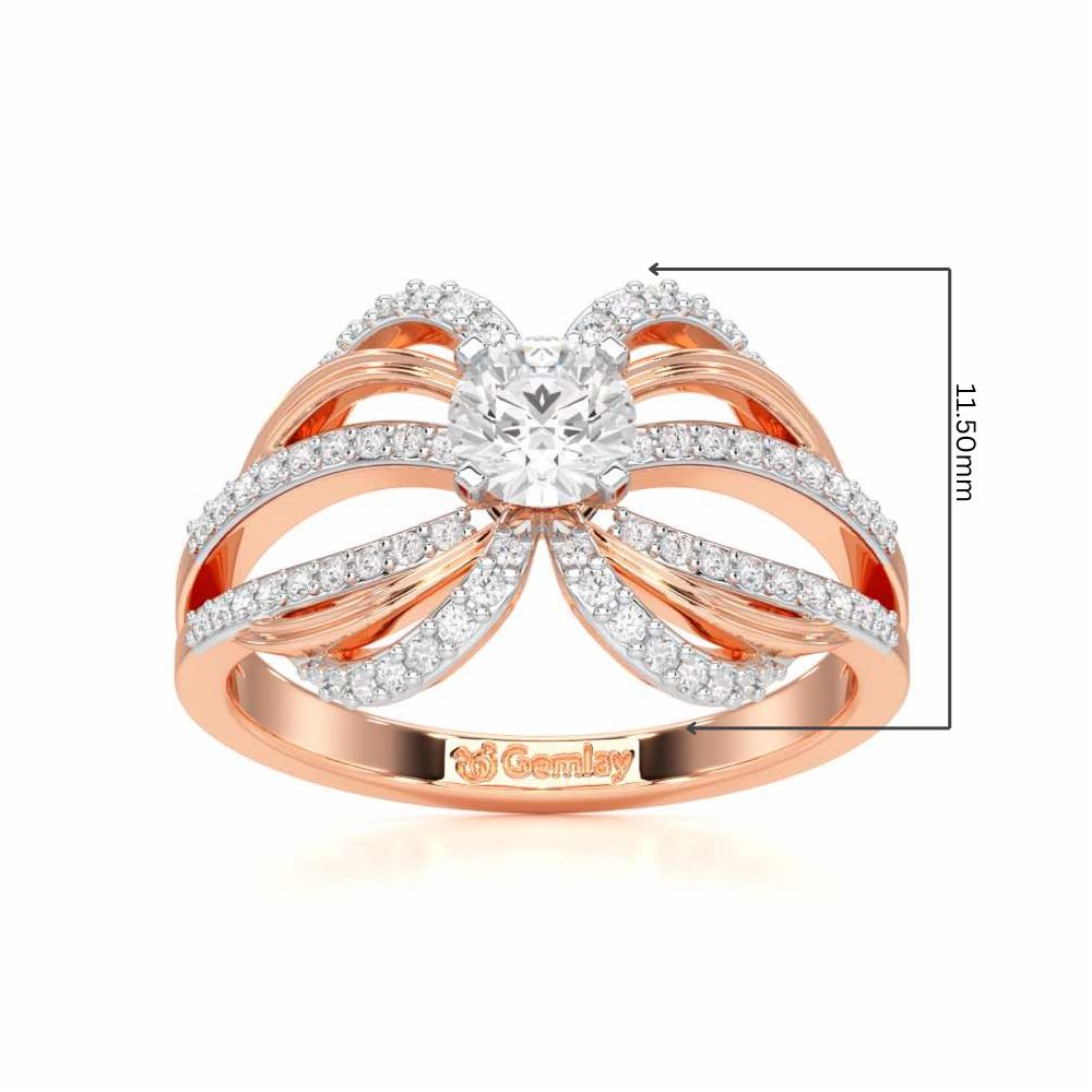 Mystic Grace Solitaire Ring - Rose Gold - Image 5