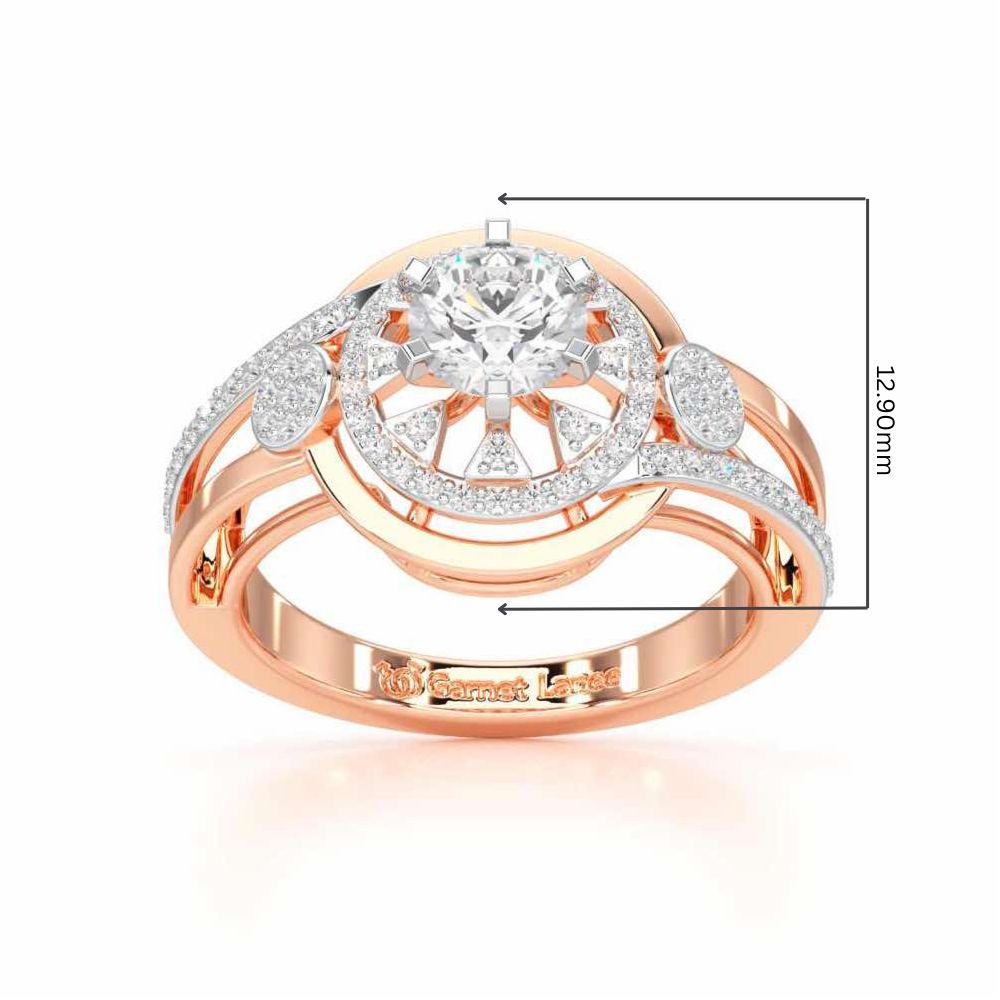 Delicate Luminescence Solitaire Ring - Rose Gold - Image 5