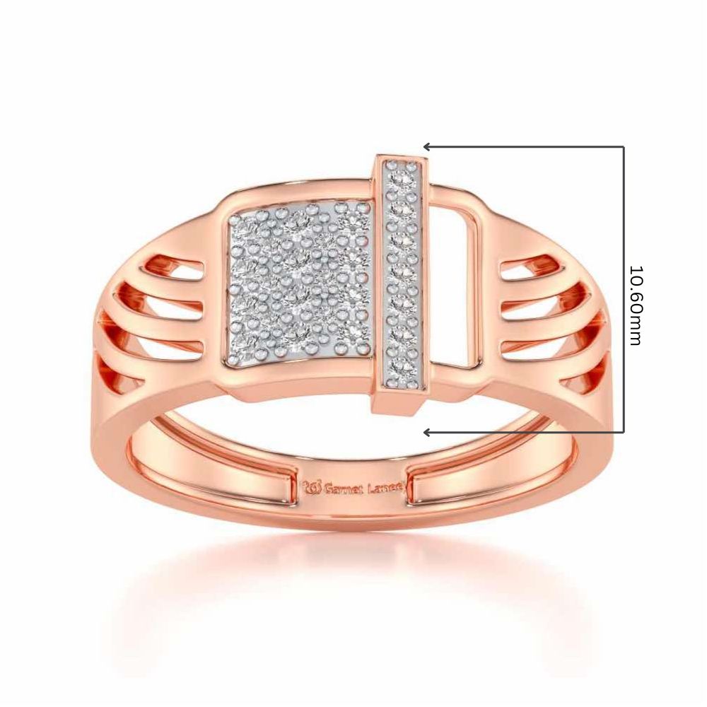 Ecstatic Silver Ring For Men - Rose Gold - Image 5