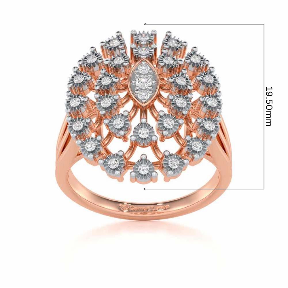 Colossal Shine Silver Ring - Rose Gold - Image 5
