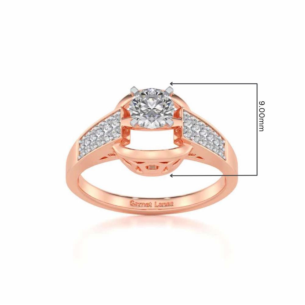 Swapan Solitaire Ring - Rose Gold - Image 5