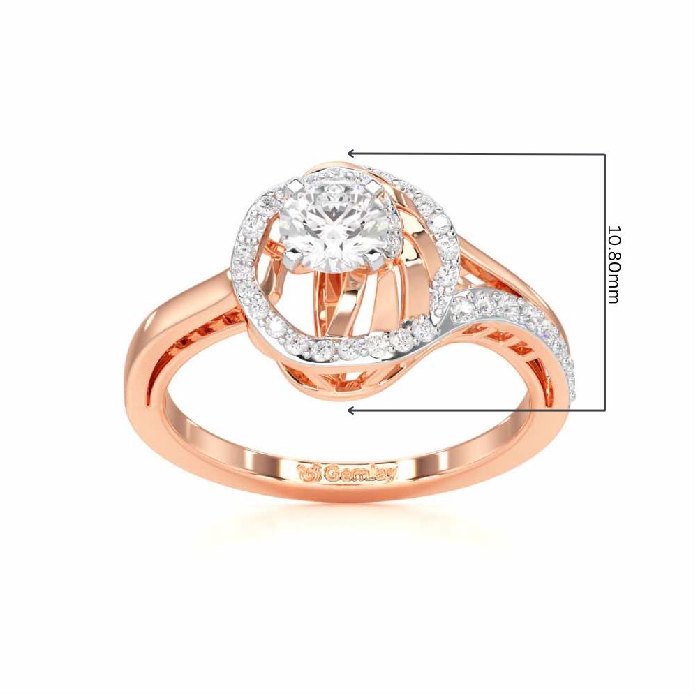 Imperial Glow Solitaire Ring - Rose Gold - Image 5