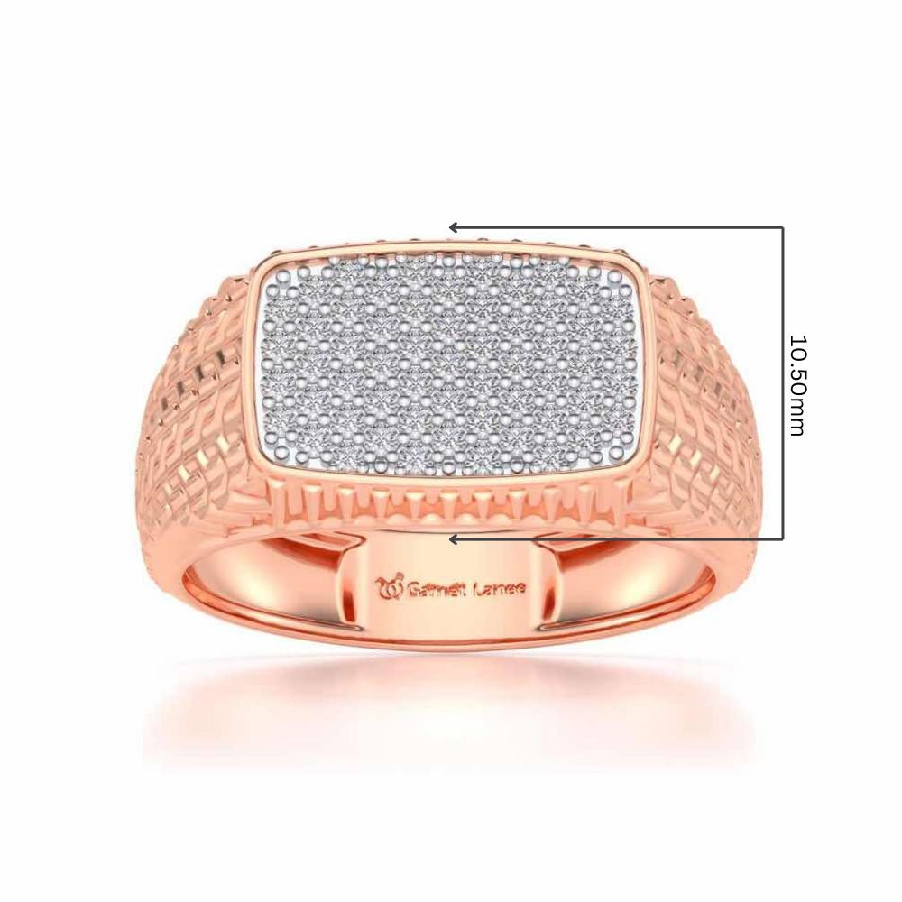 Constellation Silver Ring For Men - Rose Gold - Image 5
