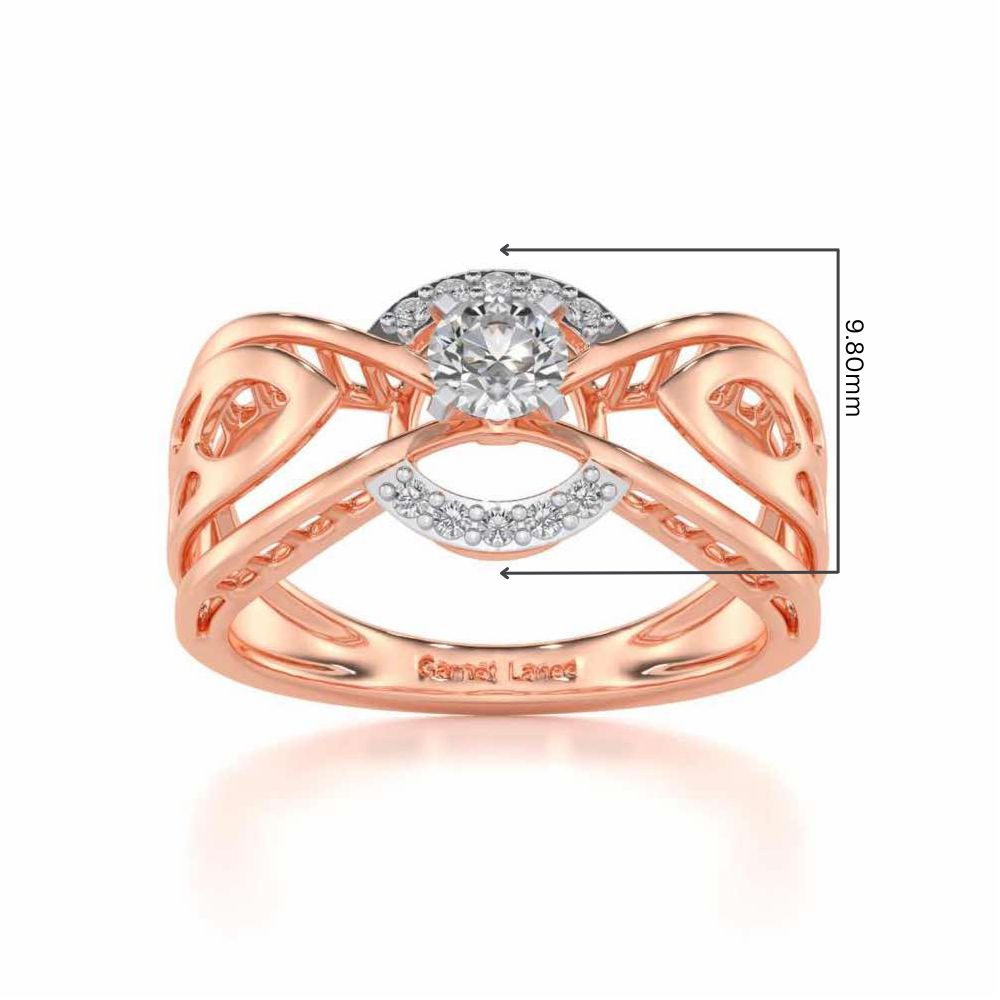 Maela Solitaire Ring - Rose Gold - Image 5