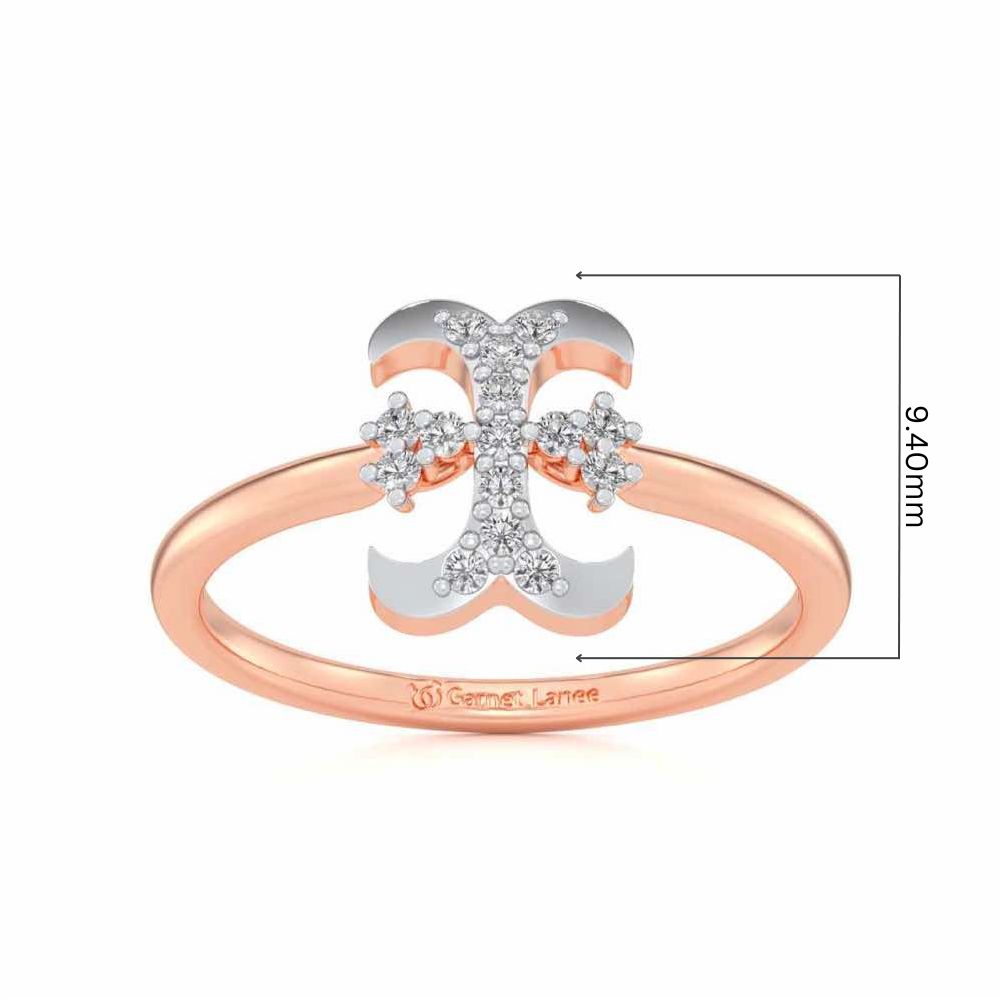 Royal I Silver Ring - Rose Gold - Image 5