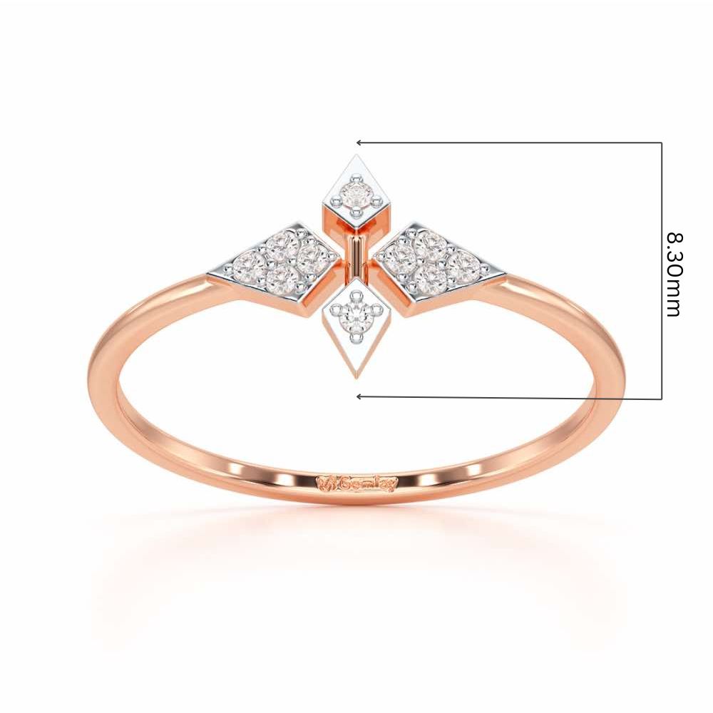 Delicate Dream Silver Ring - Rose Gold - Image 5