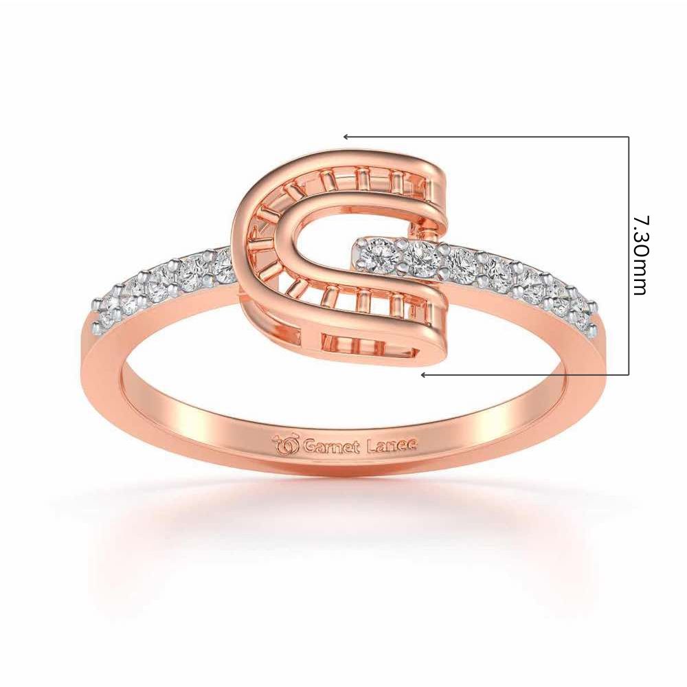 Adveta Silver Ring - Rose Gold - Image 5