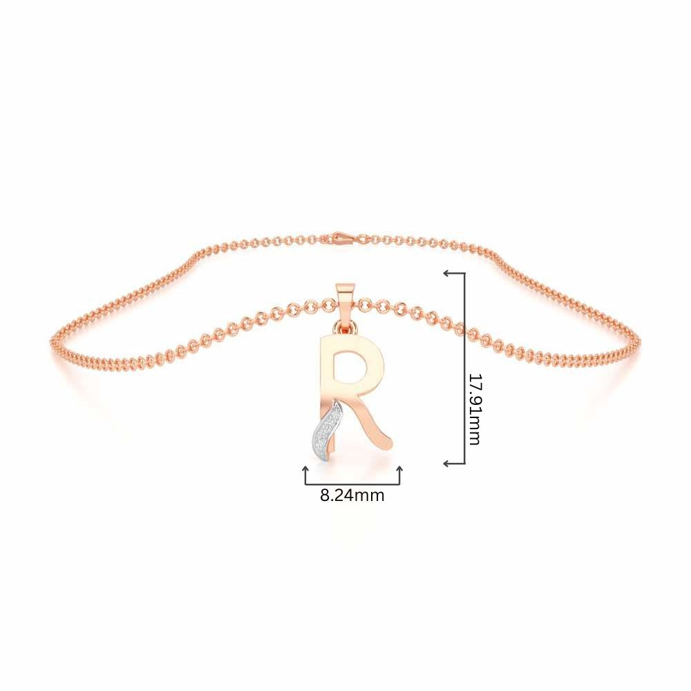 R-Spark Silver Pendant - Rose Gold - Image 4