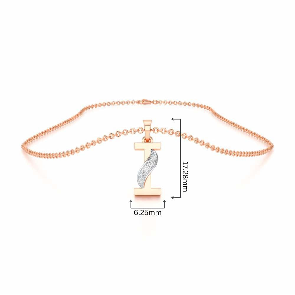I-Spark Silver Pendant - Rose Gold - Image 4