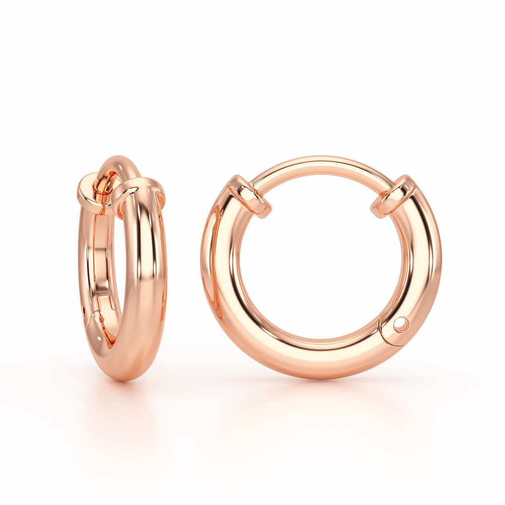 Tiny Glints Bali Earrings - Rose Gold - Image 4