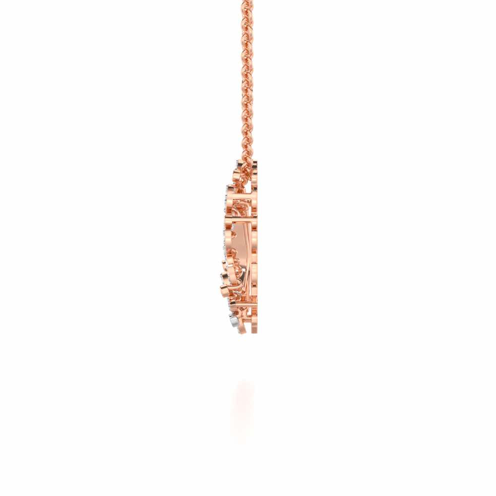 Melodic Bliss Silver Pendant - Rose Gold - Image 4