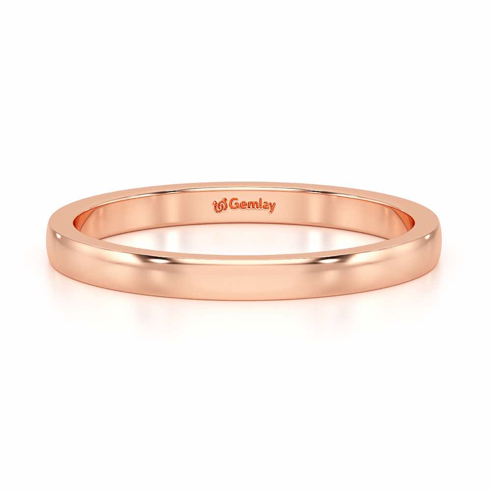 Serene Spark Stackable Silver Ring - Rose Gold - Image 5