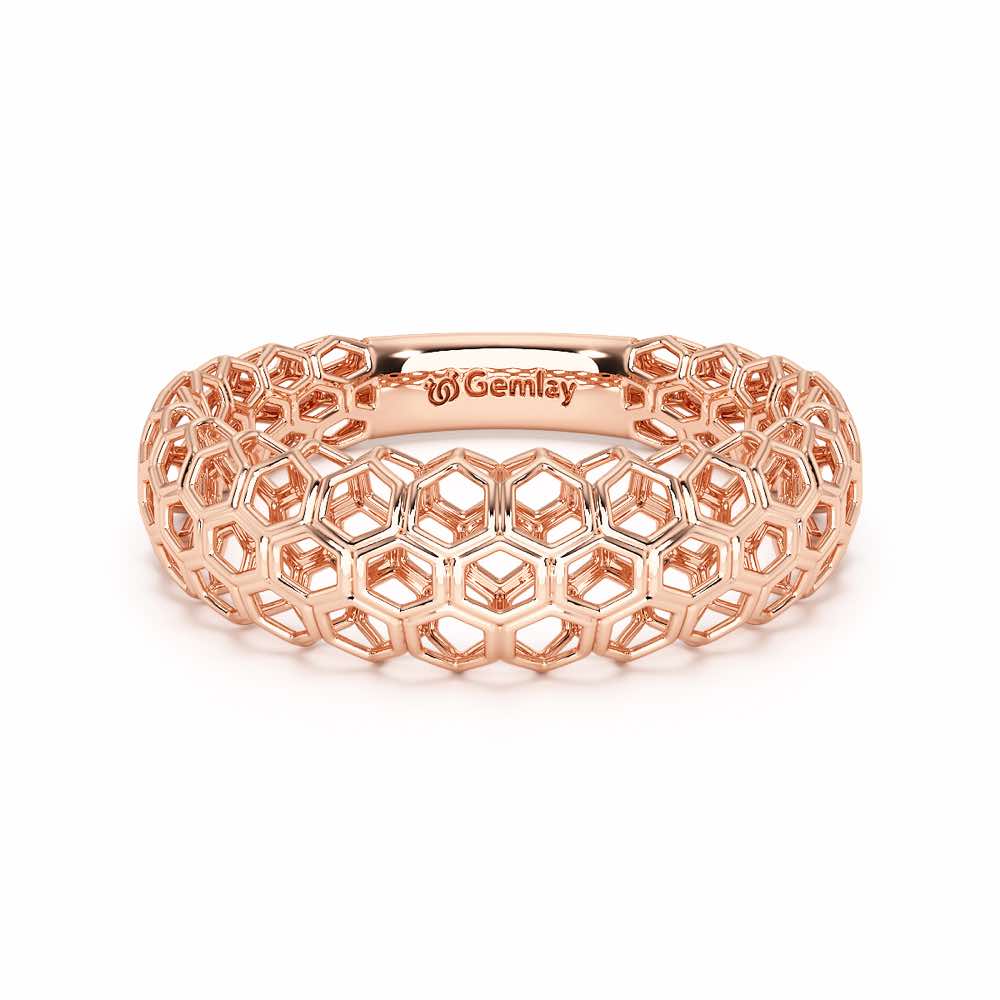 Mila Silver Ring - Rose Gold - Image 5