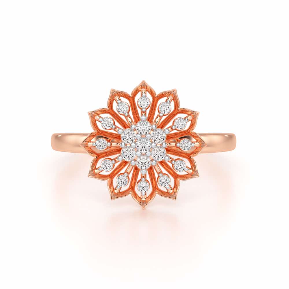 Earl Flora Silver Ring - Rose Gold - Image 5