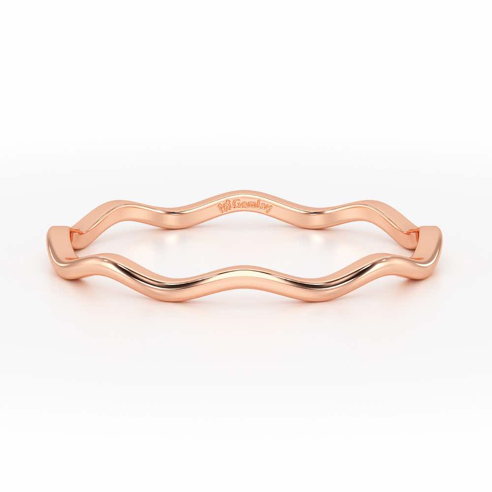 Helix Sheen Silver Ring - Rose Gold - Image 5