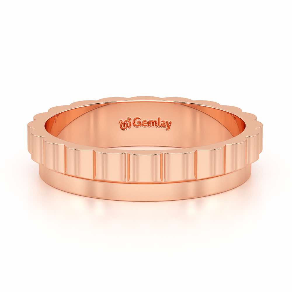 Delphine Silver Ring - Rose Gold - Image 5
