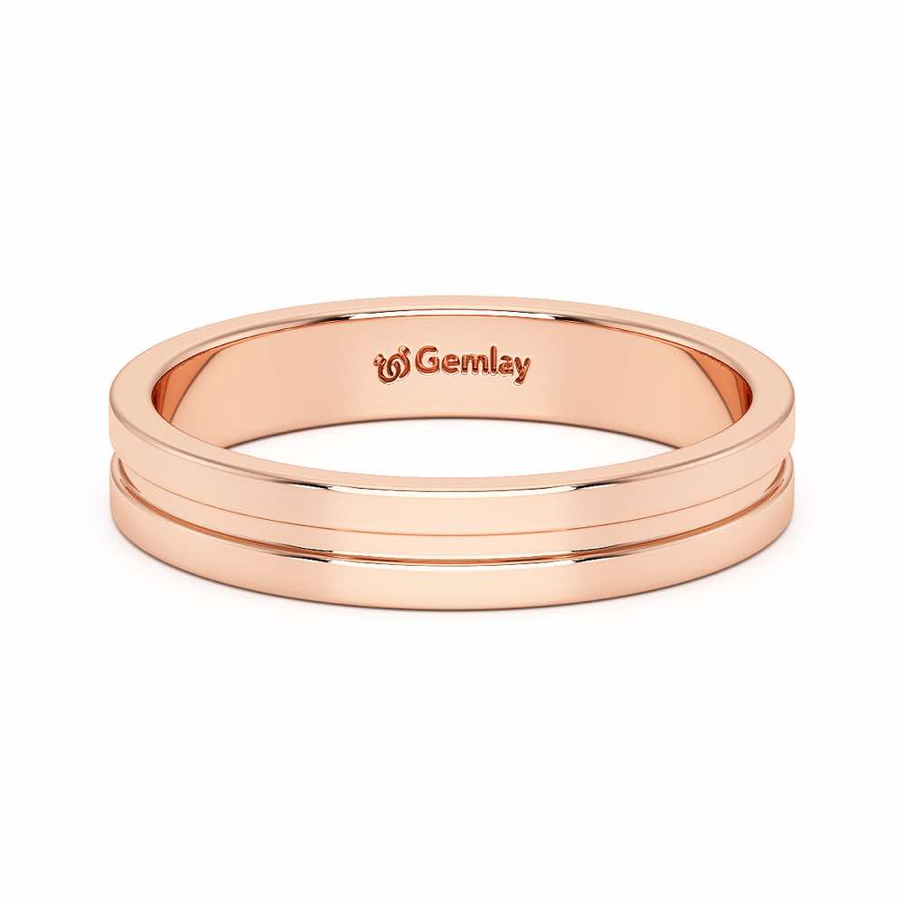 Amethyst Silver Ring - Rose Gold - Image 5
