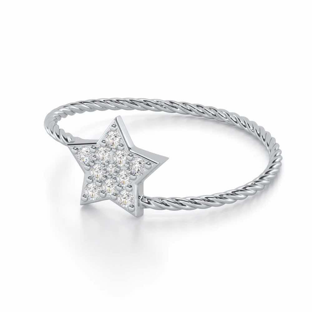 Radiant Royalty Silver Ring - White Gold - Image 2