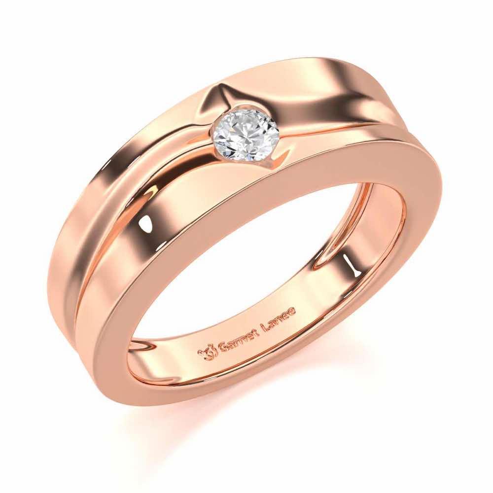 Refined Radiance Men Solitaire Ring