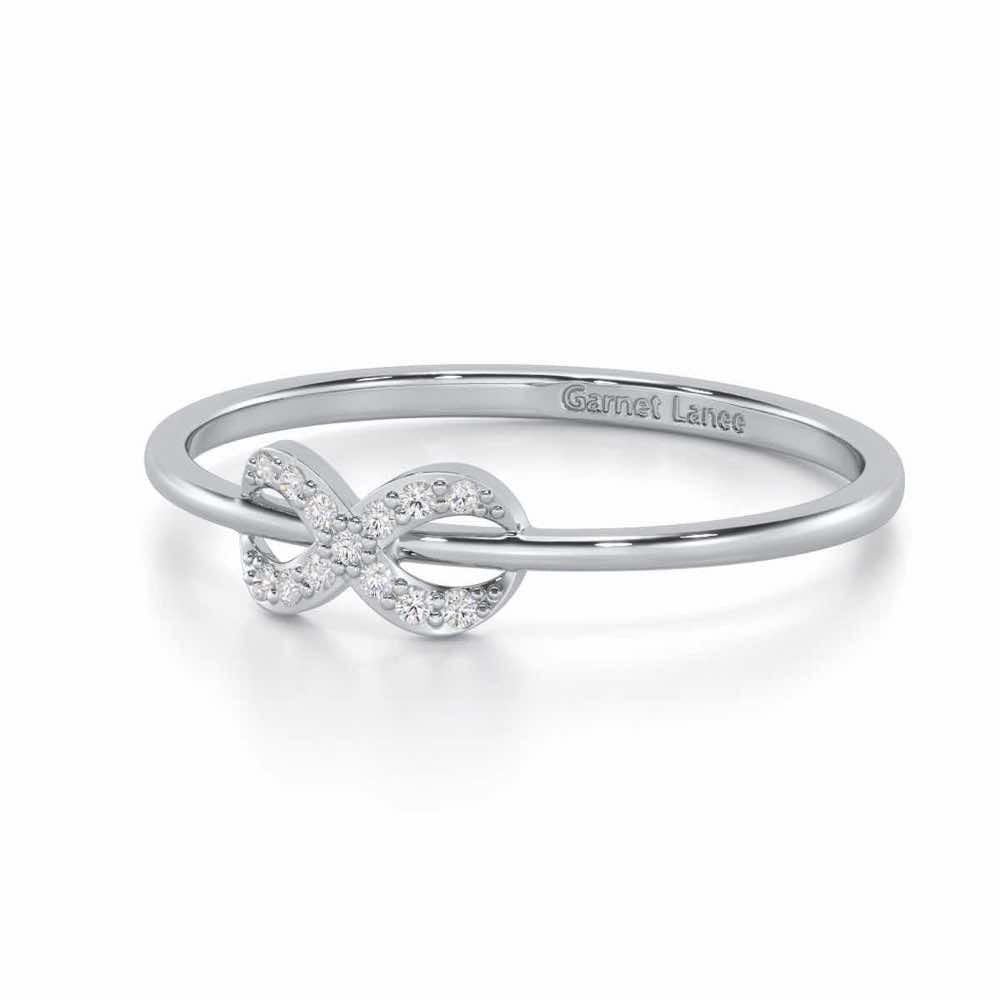 Seraphic Lumen Silver Ring - White Gold - Image 2