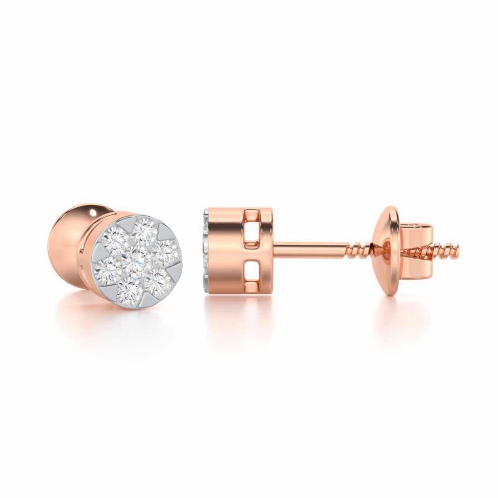 Serene Shores Silver Earrings - Rose Gold - Image 4